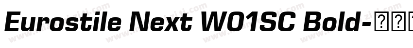 Eurostile Next W01SC Bold字体转换